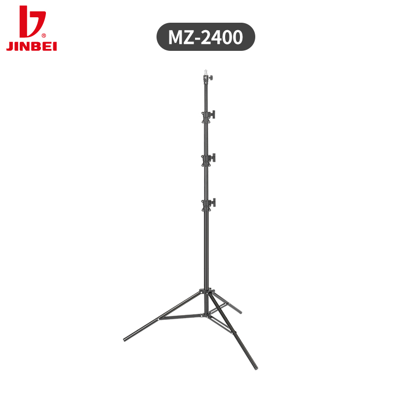 Photography Studio - JINBEI MZ-2400FP エアークッションアルミ製撮影用ライトスタンド プロ仕様三脚スタジオライトスタンド