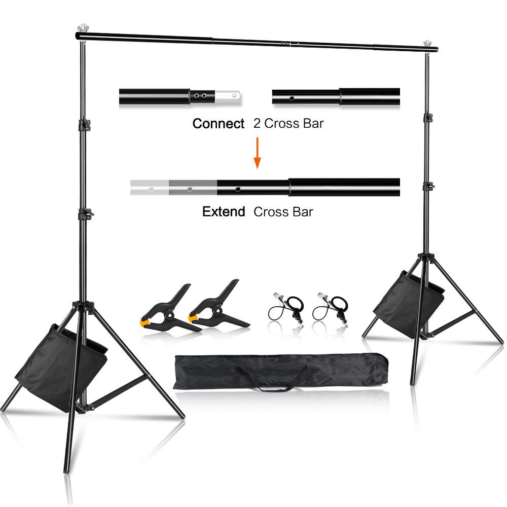 Backdrop Stand Kit - SH 写真背景スタンド 写真スタジオ グリーンスクリーン背景 クロマキーサポートシステムフレーム クロマビデオ