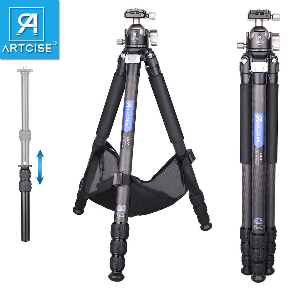 Camera Tripod Carbon - ARTCISE CT70C 158cm カーボンファイバー三脚 29mmチューブ プロ仕様