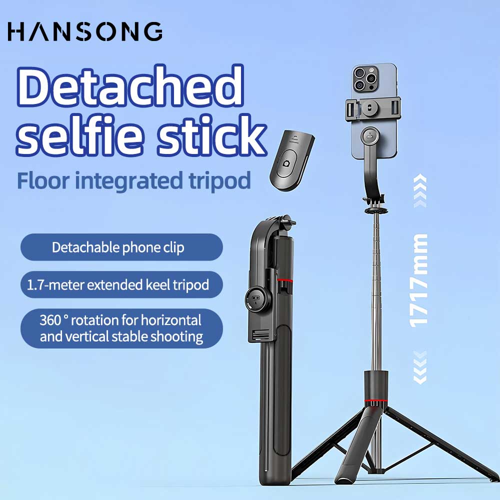 Camera Tripod Carbon - 折りたたみ式自撮り棒 Doule LED フィルライト ワイヤレス Bluetooth