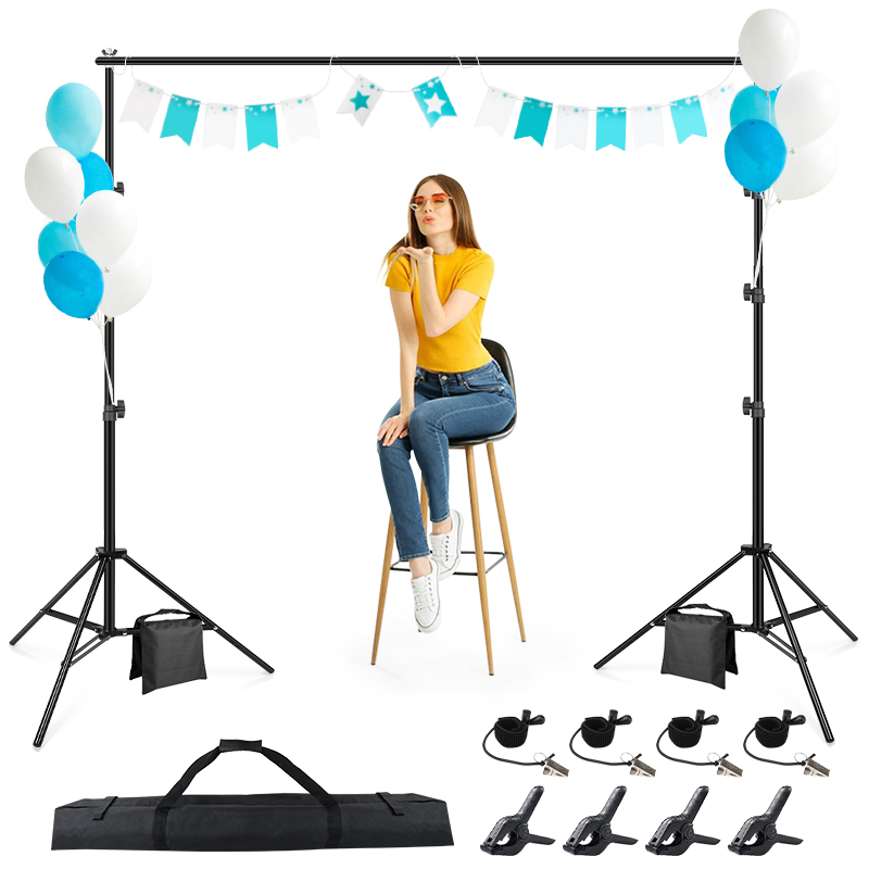 Backdrop Stand Kit - 写真撮影用キャリングバッグ付き背景サポートシステムキット,背景スタンド,ビデオ,写真,ビデオ,スタジオ,パーティー,イベント,スタンド