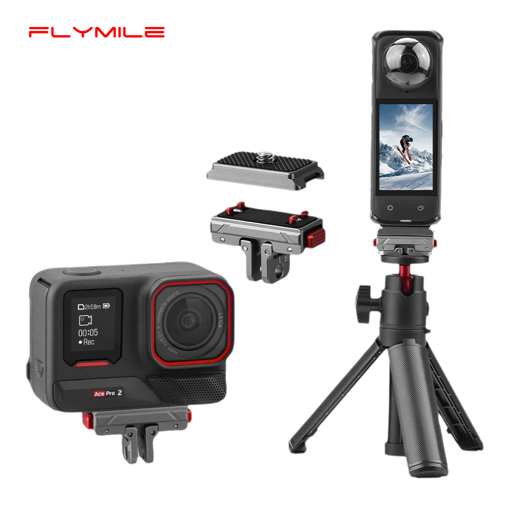 Camera Cage Baseplate - Flymile マグネット式アダプターマウントベース Insta360 X5/Ace Pro 2
