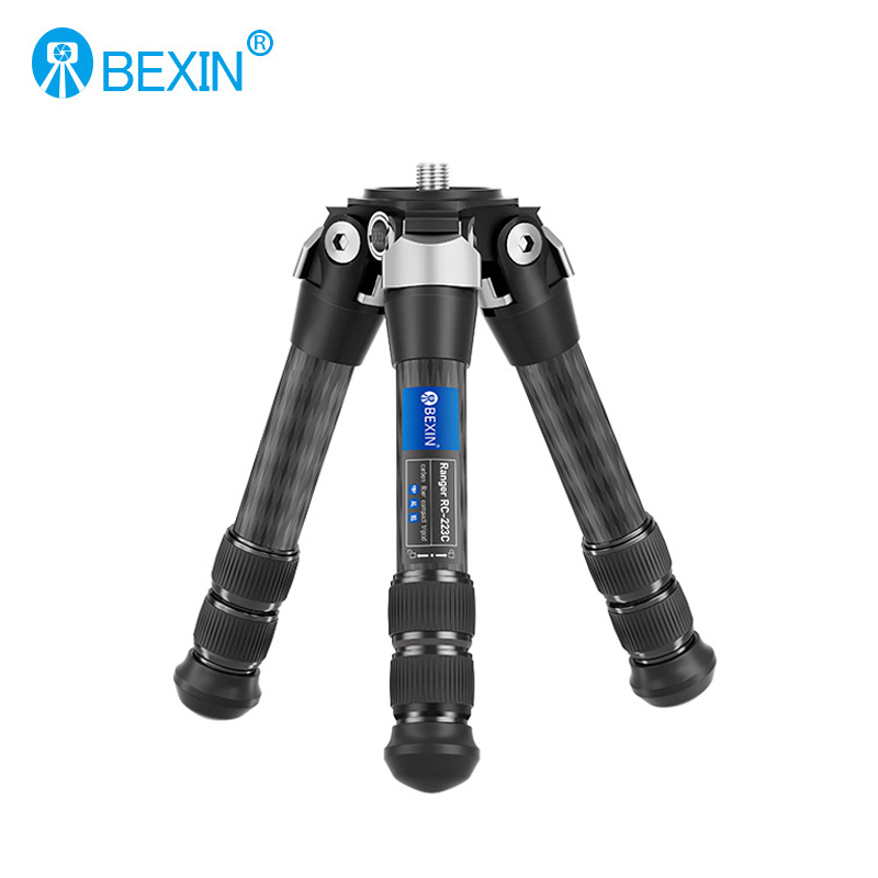 Camera Tripod Carbon - BEXIN ミニカーボンファイバー三脚ポータブル折りたたみコンパクト卓上三脚 DSLR カメラヘッド延長ロッドマジックアームアクセサリー