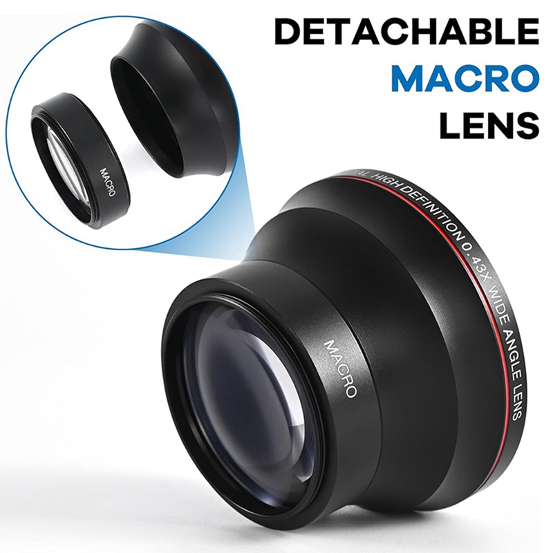 Photography High Angle - 58MM 0.43x 高解像度広角 + マクロレンズアタッチメント 58mm