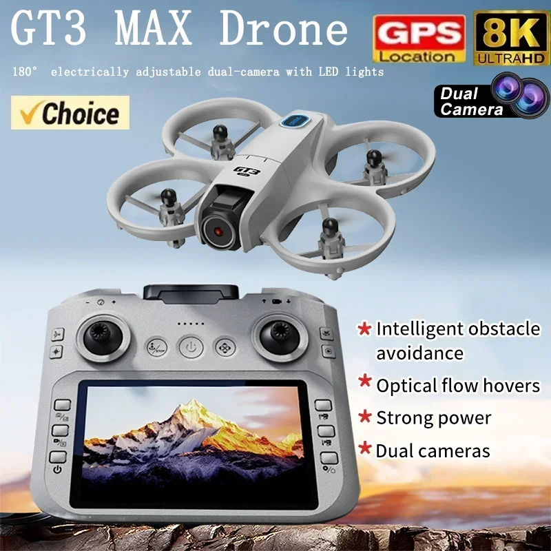 Xiaomi Photography Kit - 2026年新型GT3ミニ LED折りたたみ式ドローン GPS 8K HDデュアルカメラ ブラシレスモーター
