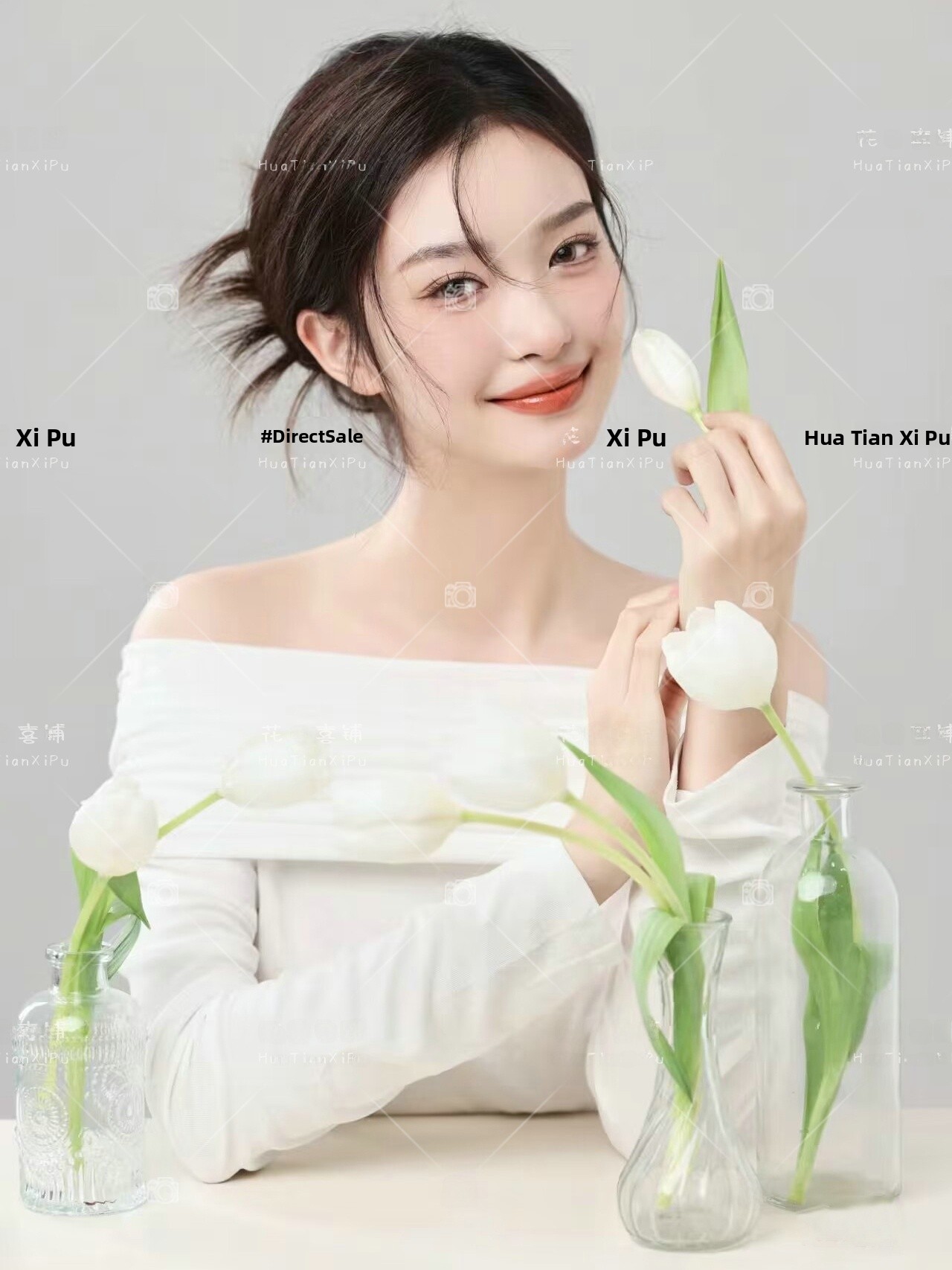 Photography Studio - 新着スタジオテーマ韓国スタイルライトオキシジェンガールトップポートレートアート写真撮影服冬シーズンレディース...