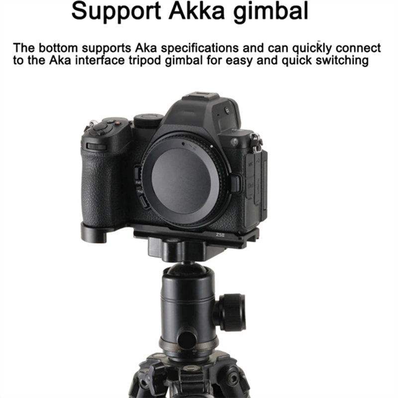 Camera Cage Baseplate - A73E-三脚ベースプレート Nikon Z5II カメラ用クイックリリースシングル垂直ブラケット DJI RS2/3/4