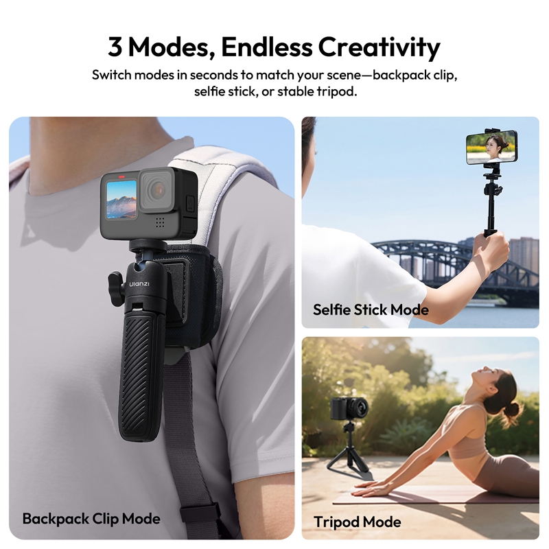 ​Ulanzi MT88 ClipMate 三脚 Selfi - Camera Tripod Carbon のレビューと価格
