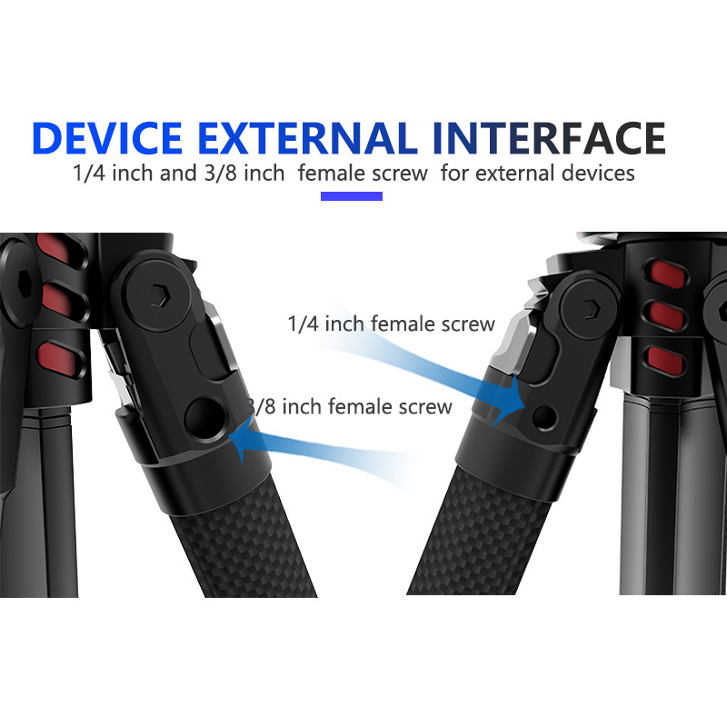 OBOプロフェッショナルカメラ三脚N255Dカーボンファイバ - Camera Tripod Carbon のレビューと価格