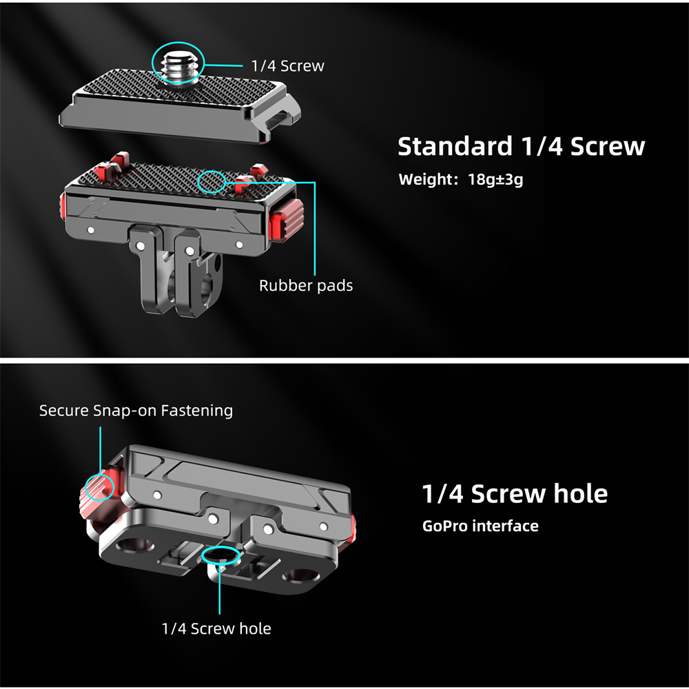 GoPro 12、Insta360 X4、X3、Ace/Ac - Camera Cage Baseplate のレビューと価格