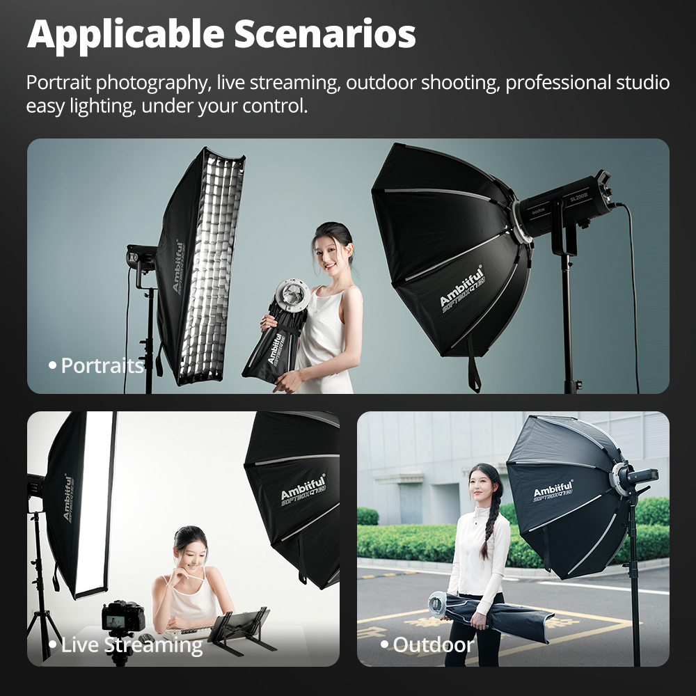AMBITFUL Q3/Q7/Q9シリーズ クイックリリース - Beauty Dish Softbox のレビューと価格