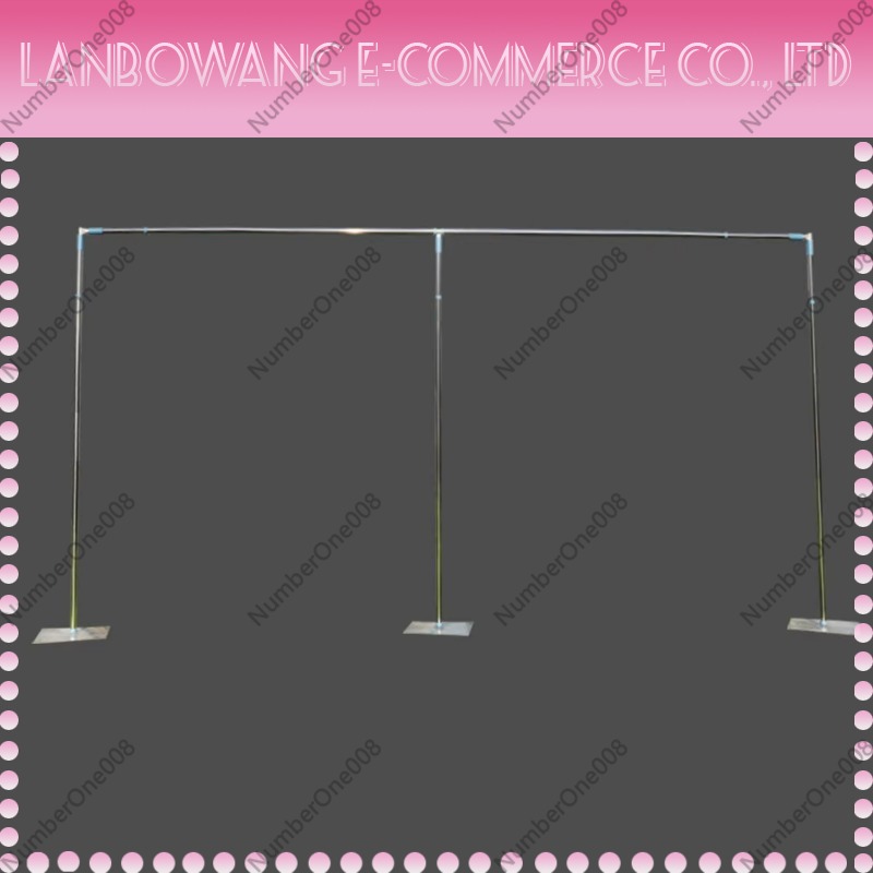 結婚式の背景幕パーティー舞台装飾パイプドレープステンレス鋼背 - Backdrop Stand Kit のレビューと価格