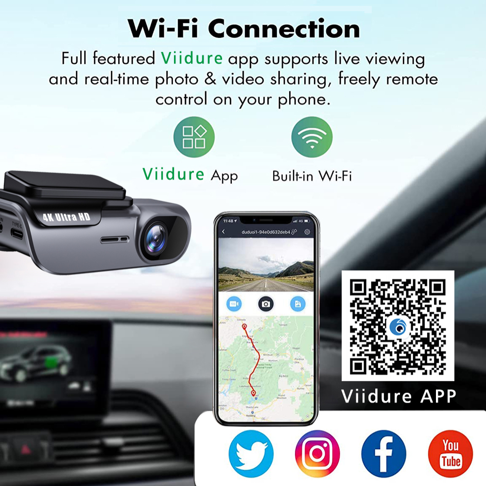 4K 3840*2160P ダッシュカム WIFI 車 DV - Xiaomi Photography Kit のレビューと価格