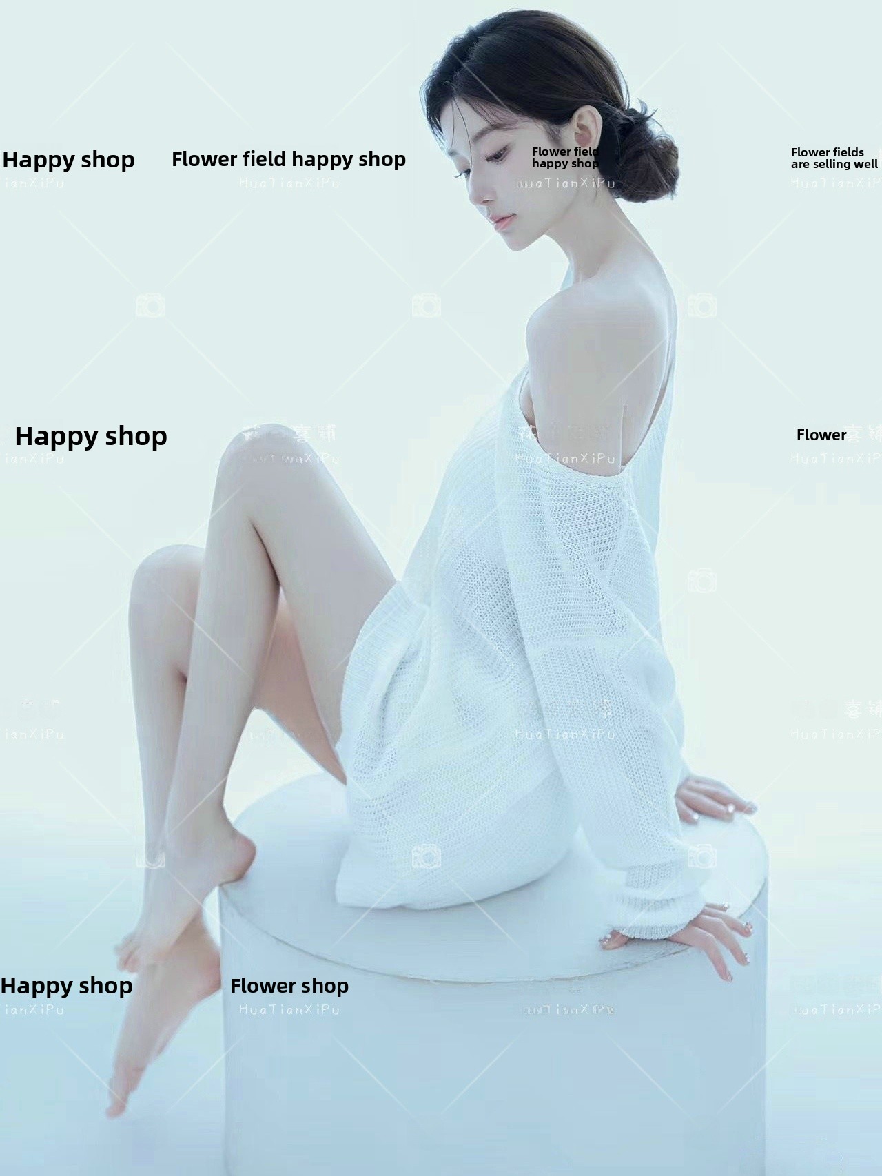 韓国風ピュアデザイアレイジーオキシジェンガールセーターアート - Photography Studio のレビューと価格