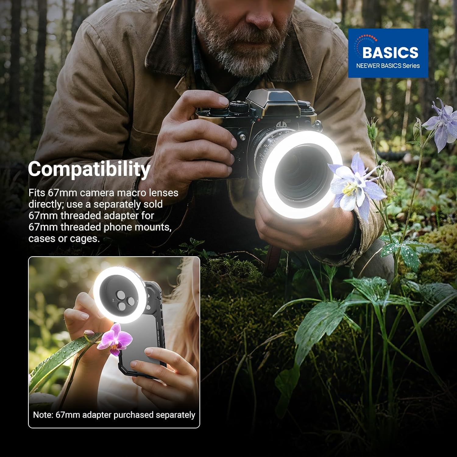NEEWER Basics 67mmネジ式リングライト（67 - Photography Basic のレビューと価格