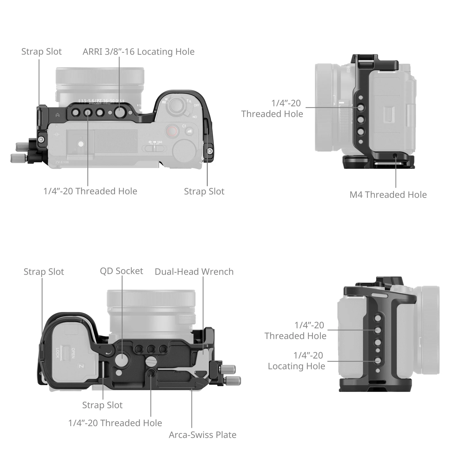 Smallrig HawkLock クイックリリースケージキ - Camera Cage Baseplate のレビューと価格
