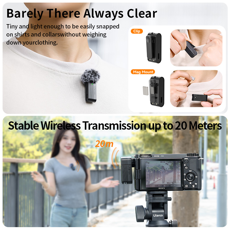 Ulanzi A100 マイク スマートフォン ワイヤレス  - Xiaomi Photography Kit のレビューと価格