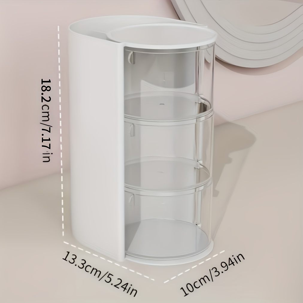 回転式化粧品収納ボックス、メイクブラシ、パウダーパフ、綿棒、 - Beauty Dish Softbox のレビューと価格