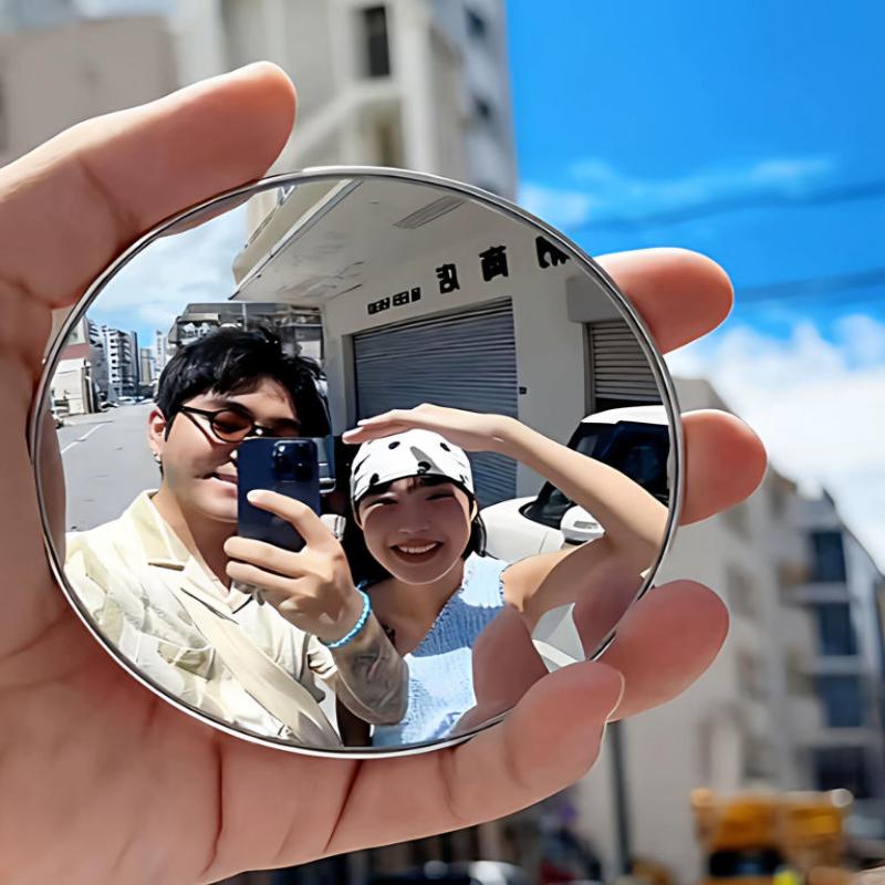 1/2 個女の子用メイクアップミラー旅行自撮りラウンド凸面ミ - Photography High Angle のレビューと価格