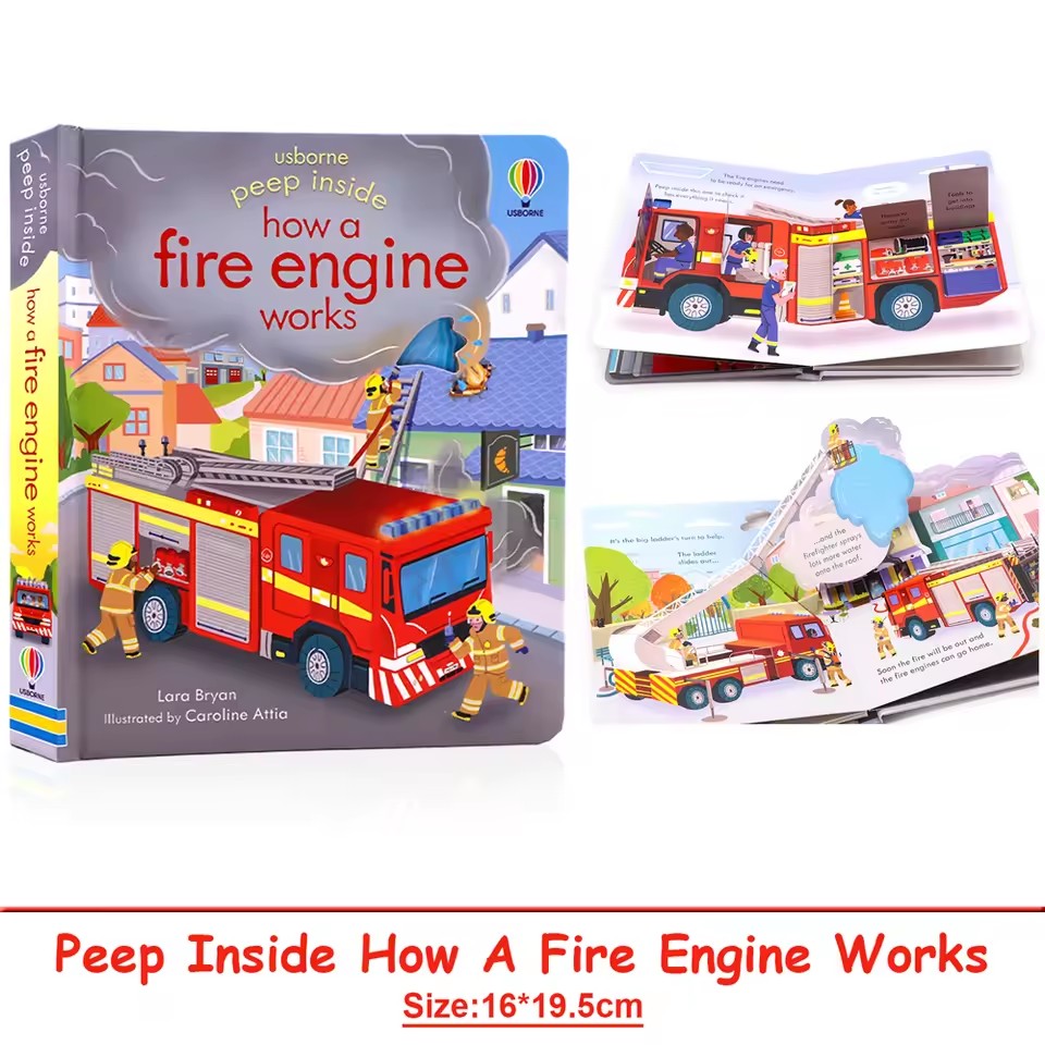 Usborne ピープインサイド 消防車の仕組みを知る 3D - Photography Job のレビューと価格