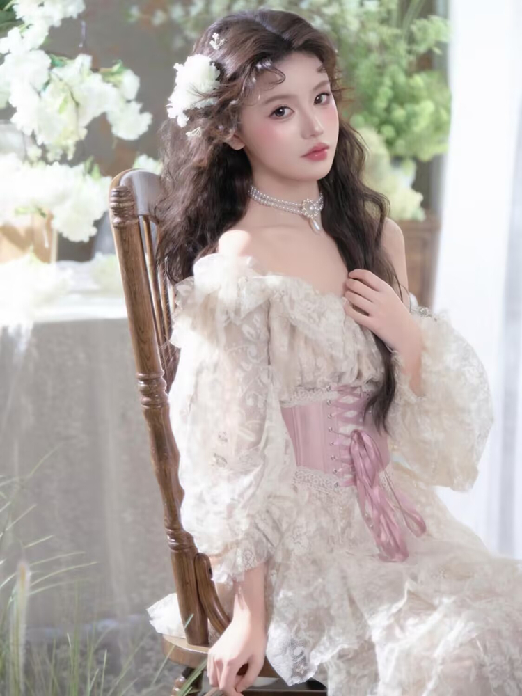 白いレースドレス写真スタジオ新スタイル油絵風雰囲気感覚写真撮 - Photography Studio のレビューと価格