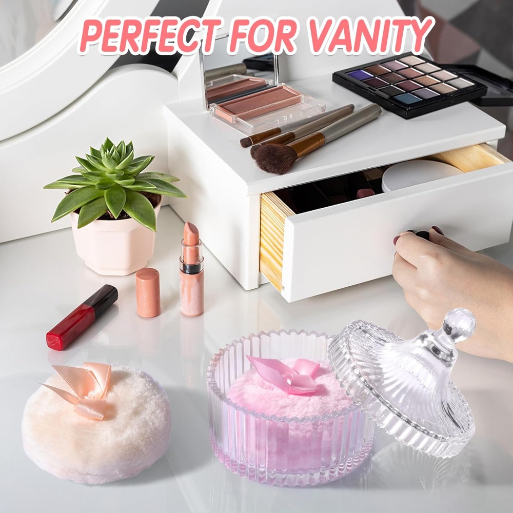 ガラス製収納ボックス付きパウダーパフ メイクアップオーガナイ - Beauty Dish Softbox のレビューと価格