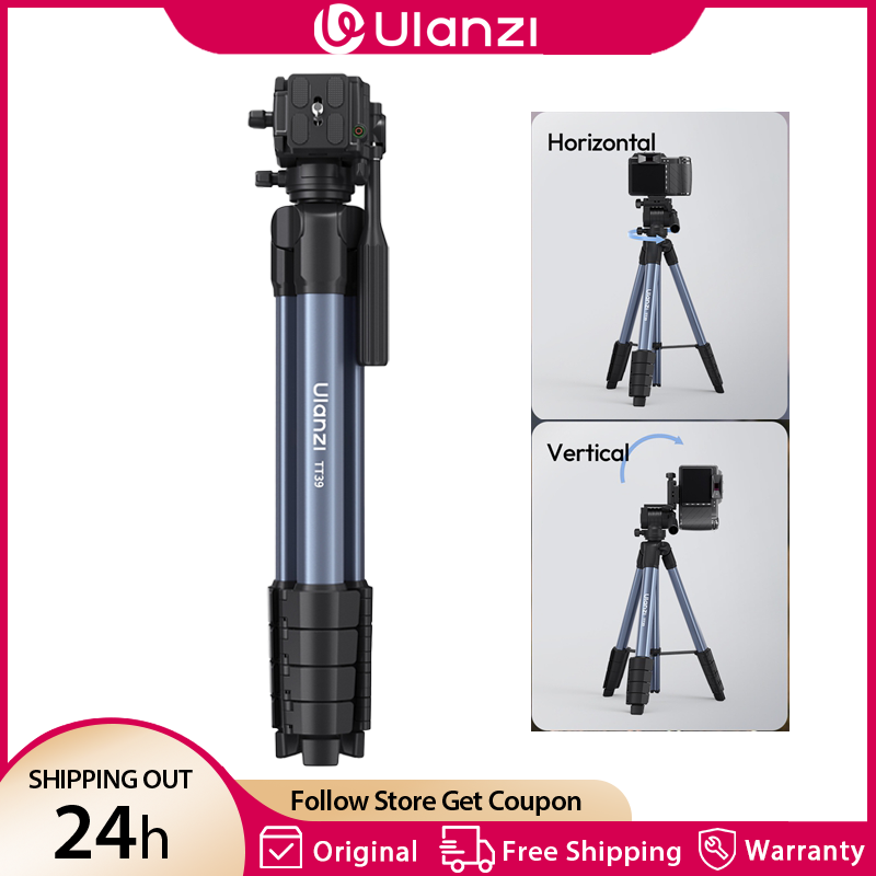 Ulanzi TT39 1.55M ビデオカメラ三脚 トラベ - Camera Tripod Carbon のレビューと価格