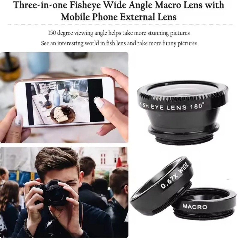 外部電話レンズキット 広角魚眼レンズ フロントカメラとリアカ - Photography High Angle のレビューと価格