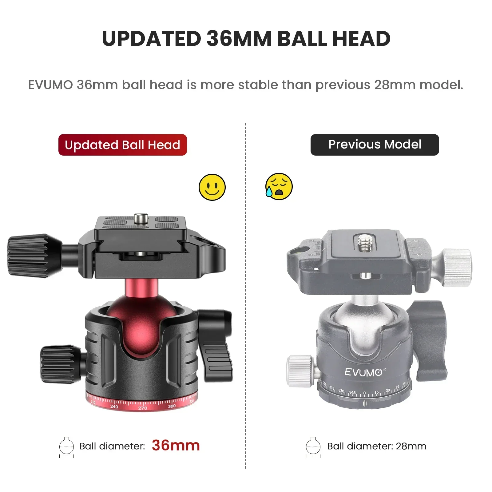 Evumo-アルミニウム合金トラベル三脚、カメラ付き携帯電話 - Camera Tripod Carbon のレビューと価格