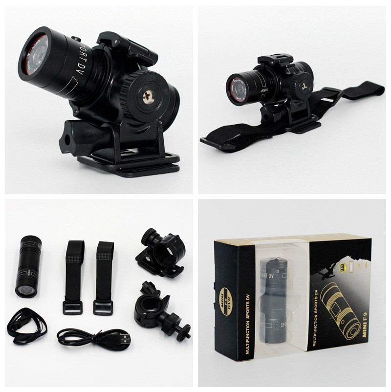 F9/1080P高画質防水スポーツDV広角自転車ヘルメット、 - Photography High Angle のレビューと価格