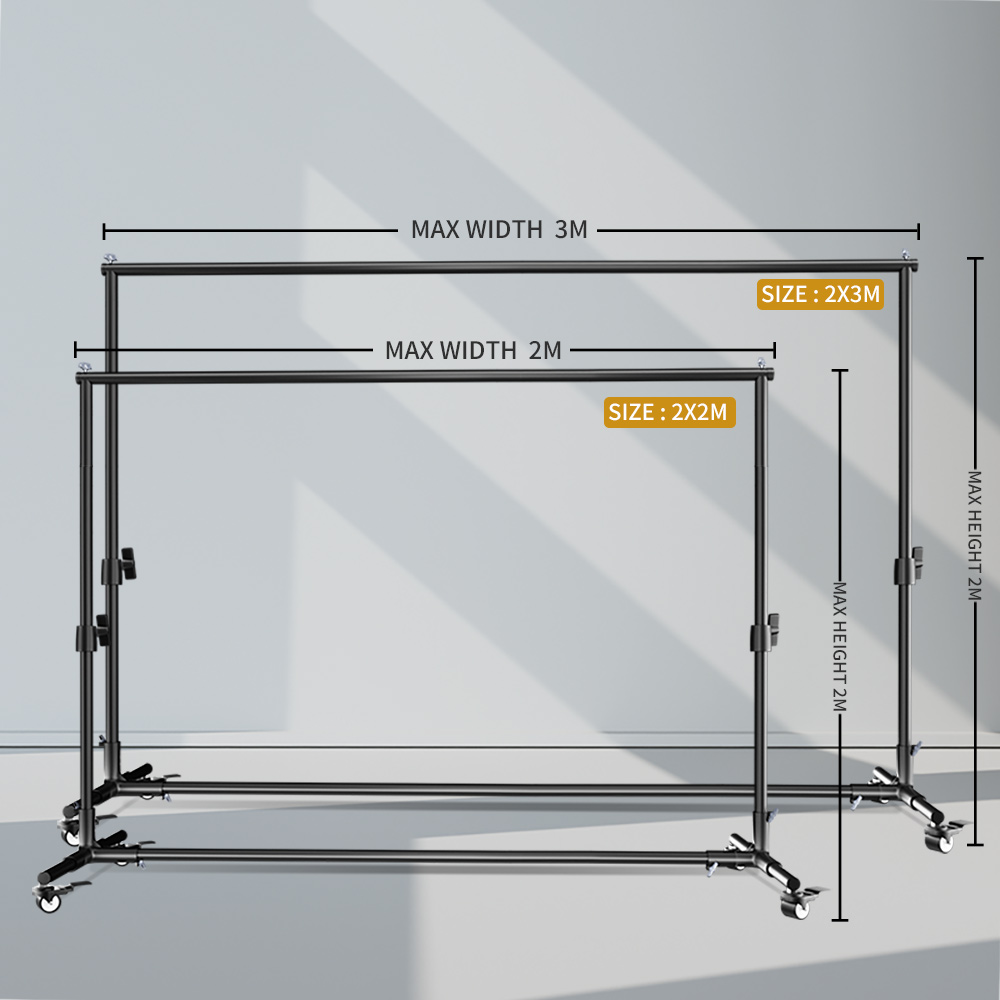 SH 2X2M / 2X3M 背景スタンド（4個の車輪と4個 - Backdrop Stand Kit のレビューと価格