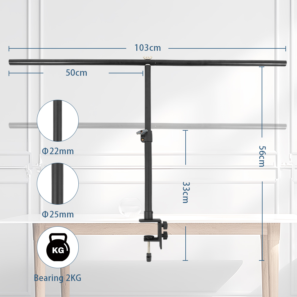 調整可能なT字型三脚,写真サポートシステム,写真スタジオ,紙 - Backdrop Stand Kit のレビューと価格