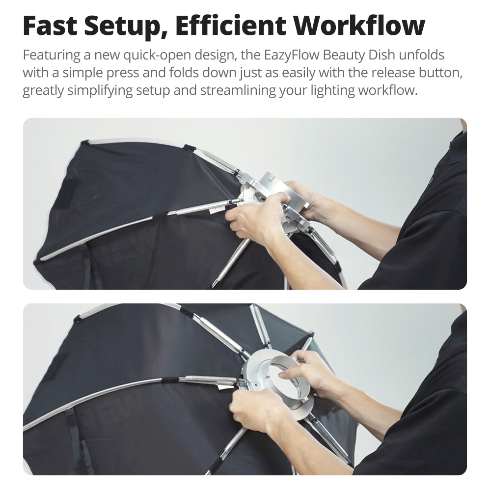 新しいGodox EazyFlowビューティーディッシュ 6 - Beauty Dish Softbox のレビューと価格