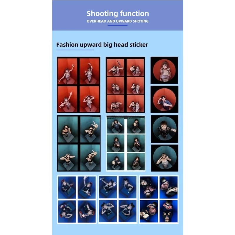 カスタマイズ可能なハイアングル撮影セルフィーフォトブース、結 - Photography High Angle のレビューと価格