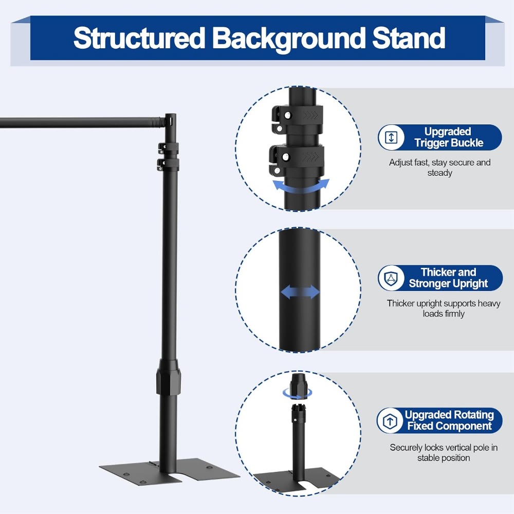 EMART背景スタンド ヘビーデューティー 10x10フィー - Backdrop Stand Kit のレビューと価格