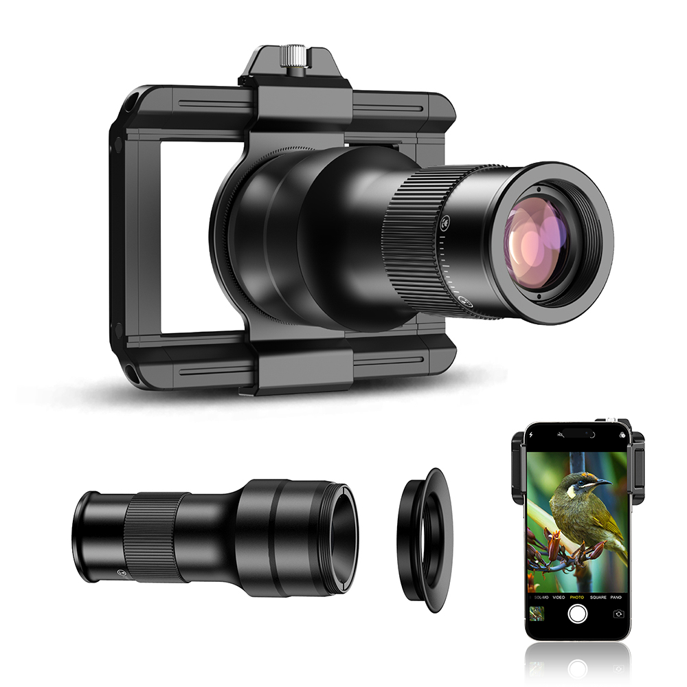 APEXEL 6倍望遠マクロレンズホルダー HDトラベルスポ - Photography Major のレビューと価格