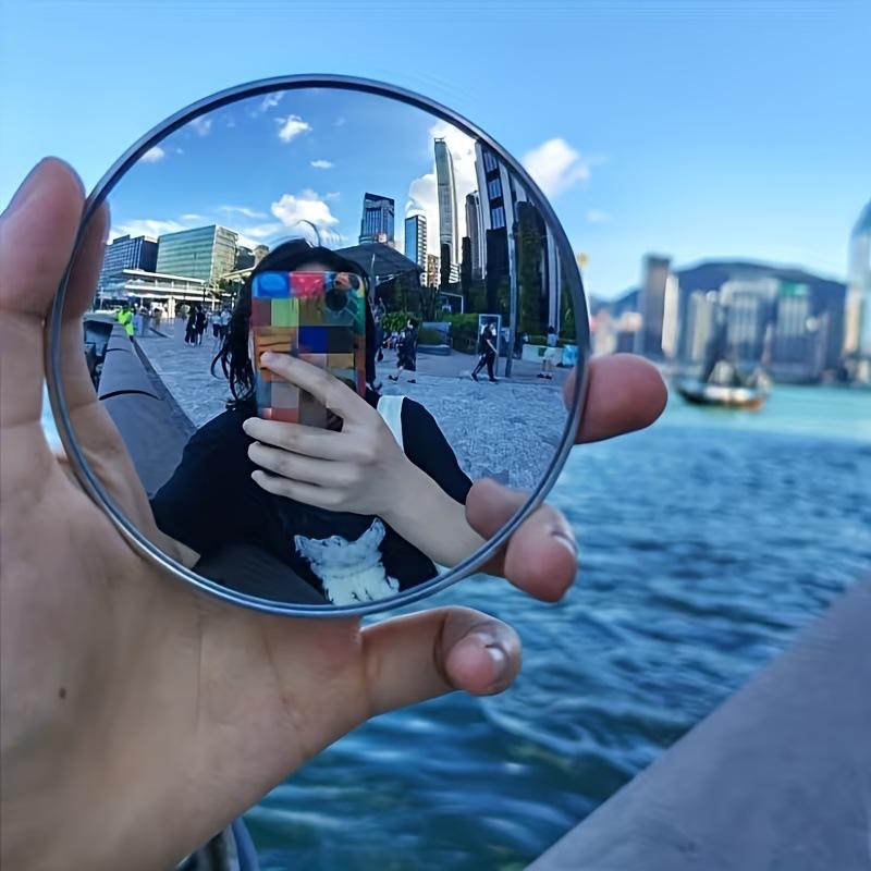 新しい 1/2 個女の子用化粧鏡旅行自撮りラウンド凸面鏡写真 - Photography High Angle のレビューと価格
