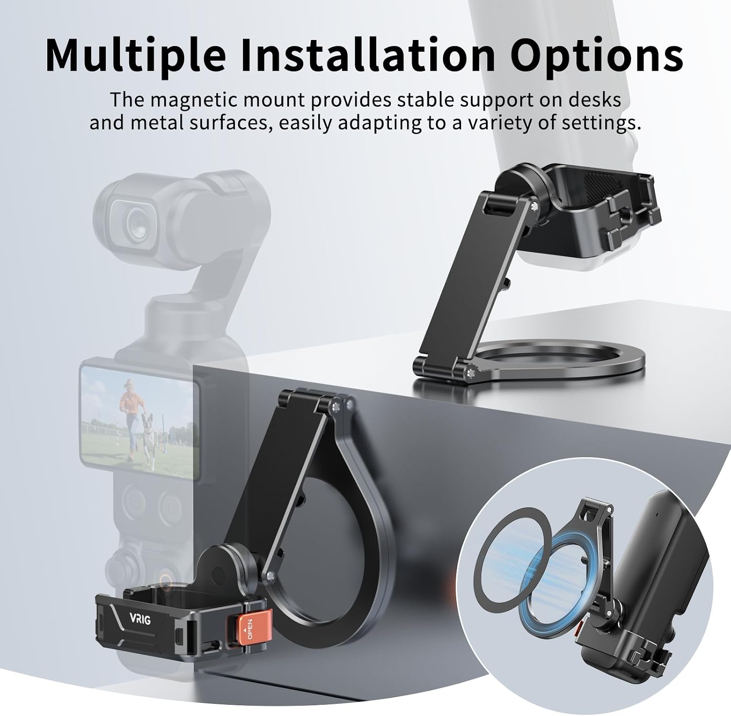 VRIG AC-103 マグネット式マウントスタンド DJI - Camera Tripod Carbon のレビューと価格