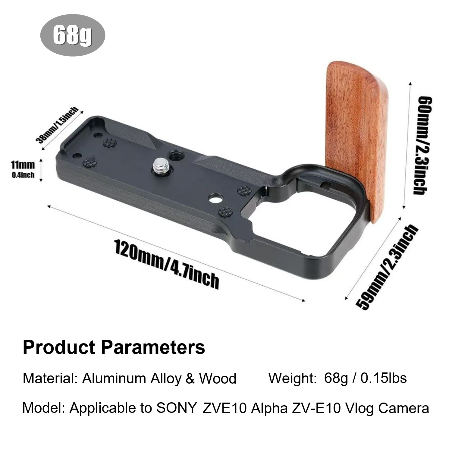 ソニーAlpha ZVE10 ZV-E10カメラケージリグ、 - Camera Cage Baseplate のレビューと価格