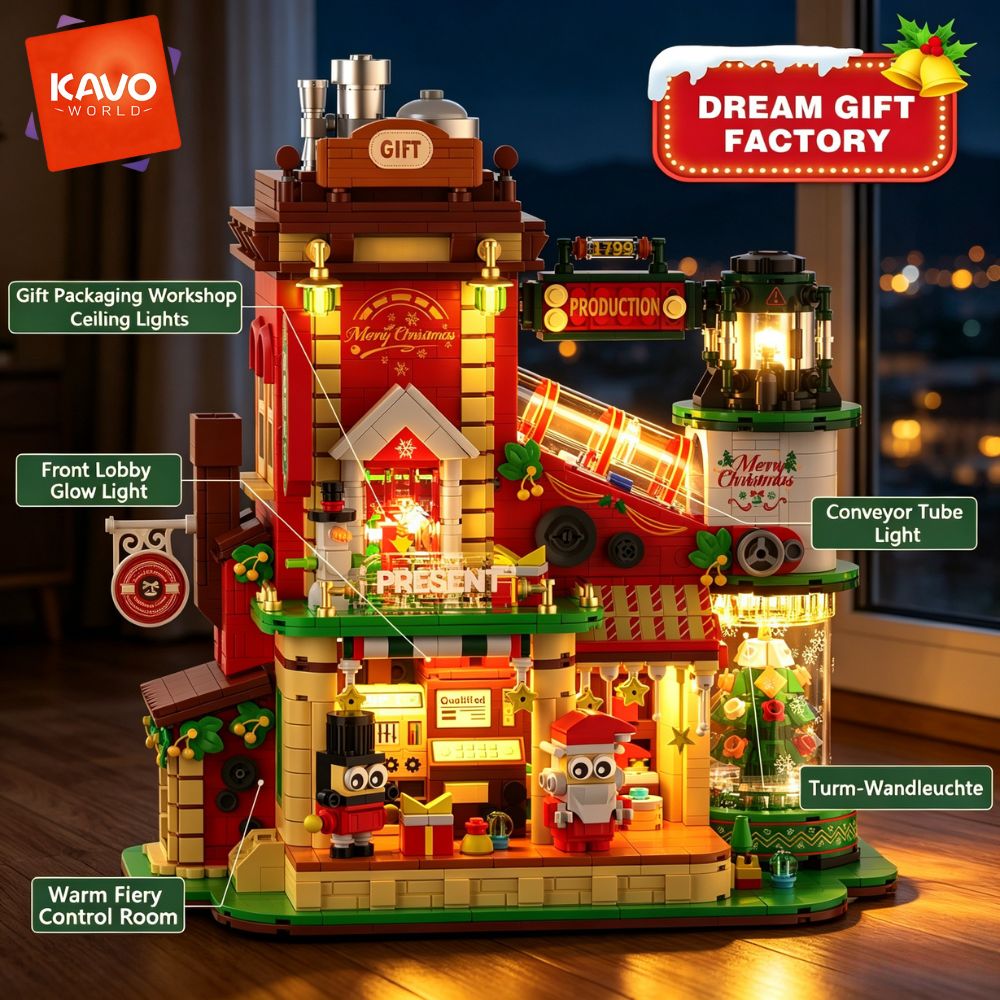 KAVOWORLD 2775ピース クリスマスギフト 工場ビ - Photography Major のレビューと価格