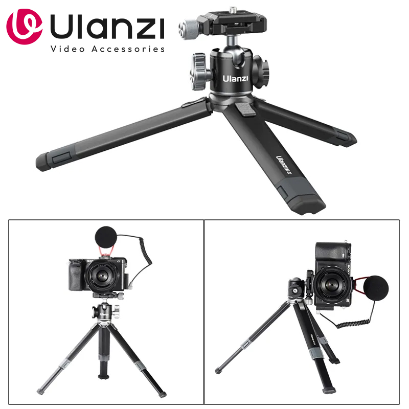 Ulanzi MT-24 Vlog Lite 金属三脚ボール - Camera Tripod Carbon のレビューと価格